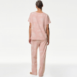 Women Pure Cotton Printed Round Neck Short Sleeves Night suit